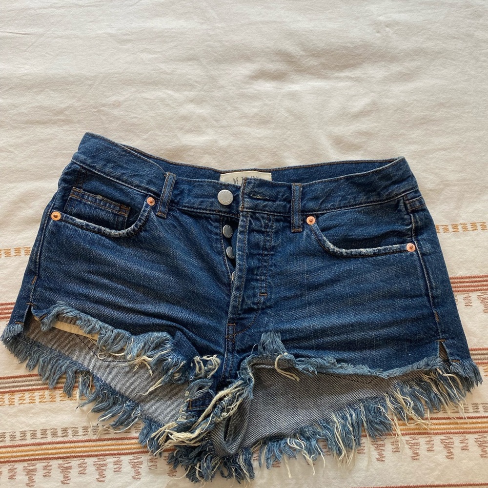 Free people jean shorts